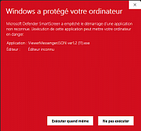 avertissement windows viewer Messenger